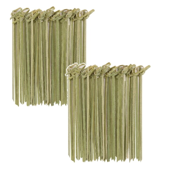 400Pc Bamboo Toothpicks 4.7 Long Knotted Skewers for Fruit Kabobs, Appetizers, Sandwiches