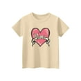 thumbnail image 7 of Delliss Girls' Spring and Summer Casual love Printed Short Sleeve Round Neck Children's Top 2-14 Years, 7 of 7
