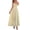 Light Yellow, variant on Women's Texture Sweetheart Neck Backless Cami Dress with Ruched Ties Bodice and Lining Lyocell 85% Polyamide 15%
