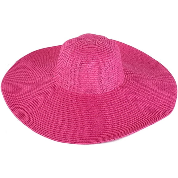 PIKADINGNIS Women Sun Hat Summer Straw Hat Floppy Beach Hat Wide Brim UV Protection Hats UPF 50