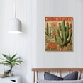 thumbnail image 3 of JEUXUS Mexican Cactus Canvas Wall Art, Vintage Southwestern Botanical Succulent Pictures Poster, El Maestro Rustic Retro Cactus Artwork Prints Painting Decor for Bedroom 16x20in White, 3 of 3