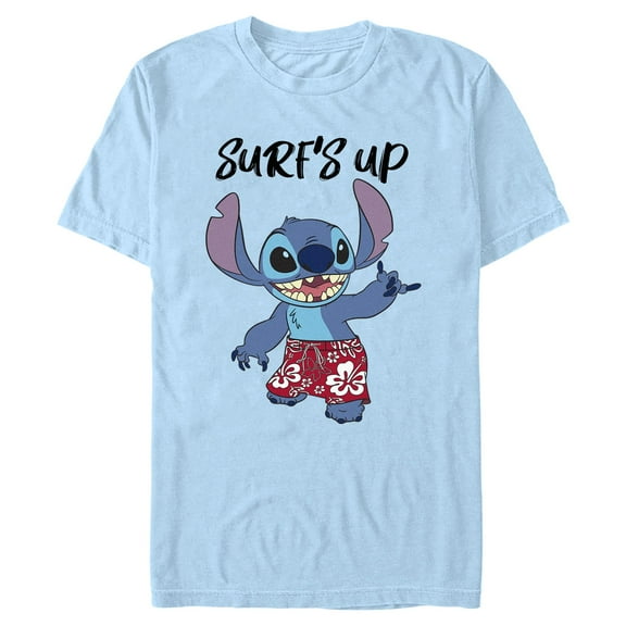 Mens Lilo & Stitch Call Me Up When Surfs Up T Shirt