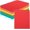 Rainbow, variant on 50 Pieces Library Card Pockets 5 Colors Library Card Envelopes with 60 PCS Removable Adhesive Dots for School Office Public Library Books (Candy)