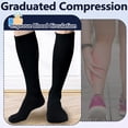 thumbnail image 3 of +MD Calcetines de Compresión de Algodón 6 Pares 15-20 mmHg Hasta la Rodilla, 3 of 6