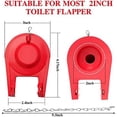 thumbnail image 3 of Toilet Flapper Replacement Kit Universal Toilet Plug Flapper for 2Inch Flush Valve, Water Saving, 3 of 5
