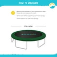 thumbnail image 3 of SkyBound Universal Trampoline Safety Pad,Round Trampoline Spring Cover for 14FT Trampoline Frame Fits up to 7" Springs - Two Pieces Design for Quick Install, 3 of 8