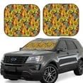 thumbnail image 1 of Saiise Dancing African Women for Foldable Car Sun Shades (2-Pack) Offer Sun Protection with an Easy-fold Design for Convenient Windshield Shading-Medium, 1 of 5