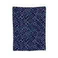 thumbnail image 7 of DouZhe Ultra-Soft Micro Fleece Lightweight Flannel Bed Blanket, Maze Stripes Lines Print Cozy Warm Throw Blankets, 40"x30", 7 of 7