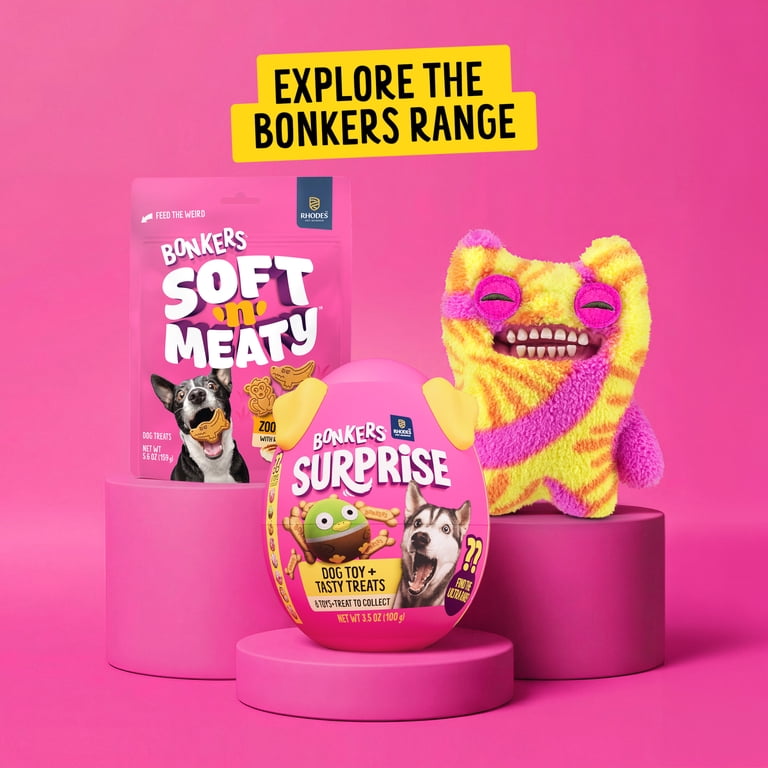 BONKERS Zoomers BBQ Beef Flavor Soft & Chewy Treats for Dogs, 5.6