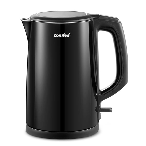 Hervidor eléctrico COMFEE' de acero inoxidable de doble pared de 1,5 L