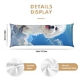 thumbnail image 2 of KLL Ultra Soft Microfiber Body Pillow Cover/Pillowcases 20"x54" with Hidden Zipper Closure-Cute Cloud Bichon Frise, 2 of 5