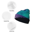 thumbnail image 3 of Yiaed Night At Lake Aurora Print Winter Beanie for Men Women, Fleece Lined Beanie Soft Warm Knit Hat Ski Stocking Cuffed Ca, 3 of 6