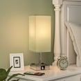 thumbnail image 5 of Bedside Lamp with USB Port and Outlet, 3-Way Dimmable Touch Lamp with USB Charging Port for Bedroom, Small Green Table Lamp with Charger for Nightstand Living Room Office Desk (LED Bulb Included), 5 of 5