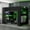 Green, variant on Newest Full Bunk Bed with Height-Adjustable Desk & RGB Light, Gamer Wood Frame with Wardrobe and USB Port, Green