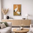 thumbnail image 5 of Framed Canvas Print Vintage Crane Wall Art Chinese Style Decorative for Living Room Bedroom - 24"x36" WHITE, 5 of 8