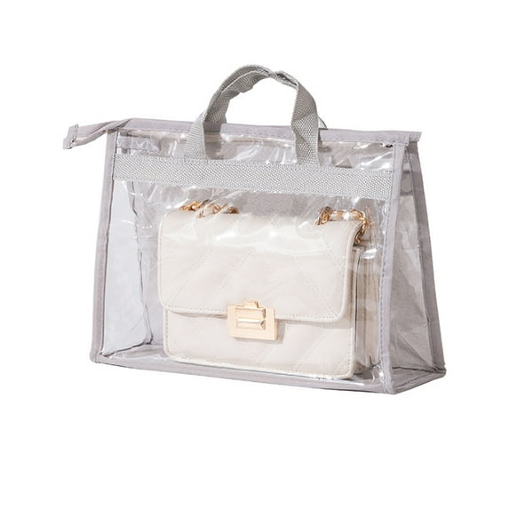 Breathable Moisture-proof Bag Dust Bag Wardrobe Sealed Leather Bag Protect Cover Transparent Handbag Storage Organizer H XL