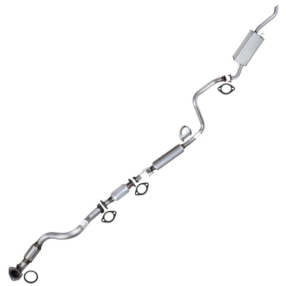 Northeastern Exhaust Catalytic Front Flex Pipe, Resonator & Muffler Kit Fits 2009-2011 Chevrolet Aveo 1.6L - Direct Fit EPA-Approved | Stainless Steel Exhaust System