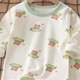 thumbnail image 6 of TOWED22 Toddler Boys Clothes Outfits Set 2Pcs Long Sleeve Print Round Neck Cotton T-Shirt Elastic Waist Joggers Warm Fall Winter(Light Green,18-24 M), 6 of 6