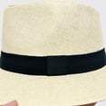 thumbnail image 4 of Lispipm Men and Women Sun Hat Short Brim Classic Summer Beach Cap Unisex Outdoor Jazz Hats for Vacation Woven Breathable Caps Beige M, 4 of 6