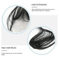 thumbnail image 4 of EeaseCA Mode une Pièce à Clip Frange / Frange / Extensions de Cheveux Fausses Pièces de Cheveux (Noir), 4 of 7