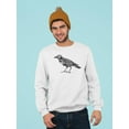 thumbnail image 2 of Raven With Patterns Sweatshirt Men -Image by Shutterstock, Male Small, 2 of 4