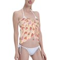 thumbnail image 3 of Disketp 70s Mushroom Women Swimsuit Cover Up Short Chiffon Summer Beach Sarong Bikini Wrap Skirt Bathing Suit, 3 of 5