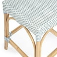 thumbnail image 6 of Beaumont Lane 24.5" Transitional Rattan Counter Stool in White/Sky Blue, 6 of 7