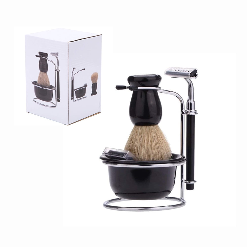 Dsseng Shaving Brush Set, Shaving Brush Stand Holder and Soap Bowl Mug