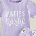 thumbnail image 4 of HCNTES Toddler Girl Daily Set Baby Girl Comfortable And Breathable Set Cute Cartoon Printed Short Sleeve Shorts Two Piece Set, 4 of 4