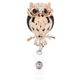thumbnail image 1 of MasteelfCA Porte-Badge en Strass Rétractable Clip Métallique Porte-Clés Carte d'Identité pour Femmes, 1 of 7