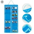 thumbnail image 3 of Luxtrada 16 Slots Felt Sunglasses Hanging Bag Dustproof Organizer Storage Pocket Display & Collection & Protective glasses 15.75"x31.30", 3 of 6