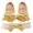 Yellow, variant on Baby Girls Flats Non-Slip Soft Sole Shoes Cute Bowknot Decoration