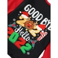 thumbnail image 4 of Kmbangi Christmas Family Pajamas Set Letter Print Tops Plaid Pant Romper, 4 of 5