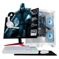 thumbnail image 1 of PC Gamer Completa Xtreme PC Gaming AMD Radeon RX 6600 Ryzen 5 5500 32GB SSD 1TB Monitor 23.8 165Hz WIFI W10 White gaming 1080p, estudios y multitarea, 1 of 6