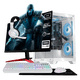thumbnail image 1 of PC Gamer Completa Xtreme PC Gaming AMD Radeon RX 6600 Ryzen 5 5500 32GB SSD 1TB Monitor 23.8 165Hz WIFI W10 White gaming 1080p, estudios y multitarea, 1 of 6