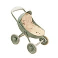 thumbnail image 4 of Cochecito de bebé en miniatura para casa de muñecas, juguete de simulación, decoración creativa y resistente para casa de muñecas, escala 1/12 Verde, 4 of 8