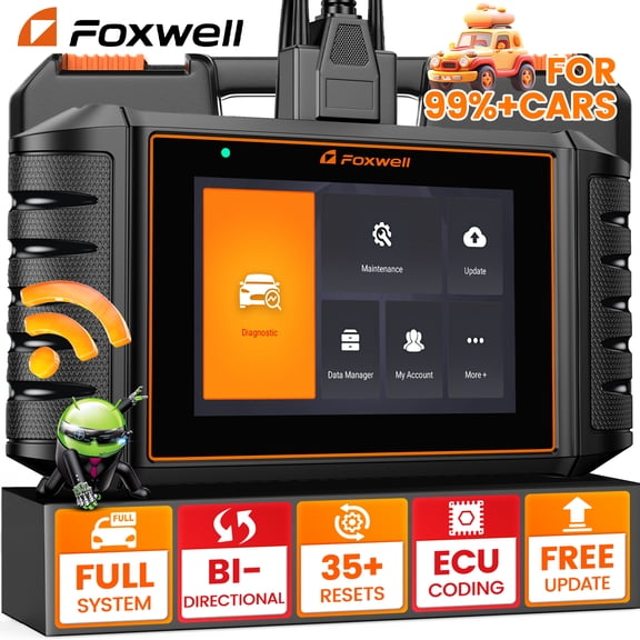 FOXWELL Automotive Bi-Directional Diagnostic Scan Tool OBD2 Scanner All System Code Reader All Reset