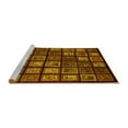 thumbnail image 2 of Ahgly Company Machine Washable Indoor Square Abstract Yellow Modern Area Rugs, 4' Square, 2 of 4