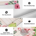 thumbnail image 6 of Pink Flamingos Outdoor Rug for Patio/Deck/Porch, Non-Slip Large Area Rug 5 x 8 Ft, Summer Tropical Flowers Cactus Wooden Indoor Outdoor Rugs Washable Area Rugs, Reversible Camping Rug Carpet Runner, 6 of 8