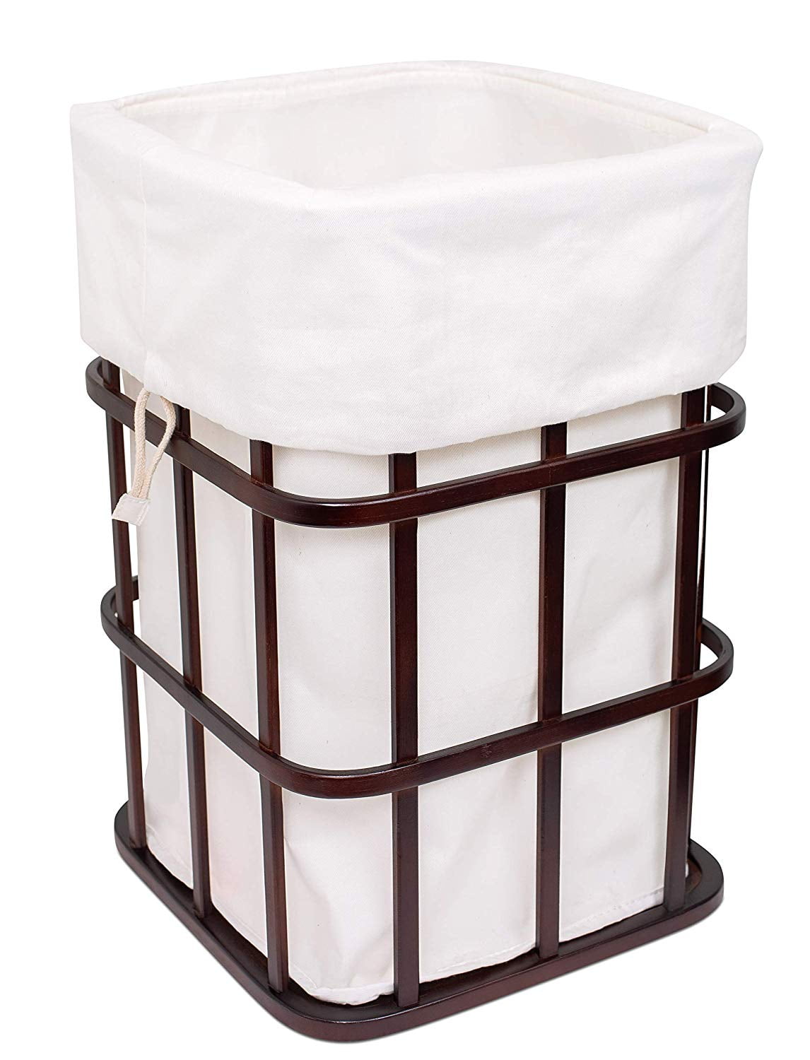 BirdRock Home Modern Square Laundry Hamper and Removable Laundry Bag