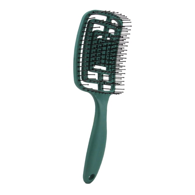 Cepillo de pelo curvado ventilado peine para hombres y mujeres cepillo de Cabezal de cepillo de goma jinwen Cepillo de pelo ventilado