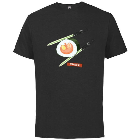 Star Wars Treats Rebel Symbol Sushi & Lightsaber Chopsticks - Short Sleeve Cotton T-Shirt for Adults - Customized-Black
