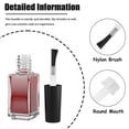thumbnail image 3 of 100 Pcs Nail Polish Brush Replacement Kit with Handle Mini Disposable Nail Brushes Dip Replacement Brush Dip Powder Liquid Replacement Soft Bristles Brush Head for Diy Nail Art Salon E22, 3 of 3