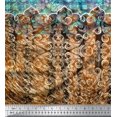 thumbnail image 3 of Soimoi Poly Georgette Fabric Floral & Damask Panel Print Sewing Fabric Yard 52 Inch Wide, 3 of 3