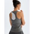thumbnail image 4 of RUNNING GIRL Women’s Open Back Workout Tank Top Sleeveless Athletic Tennis Shirt Yoga Running Top Sportswear, 4 of 7