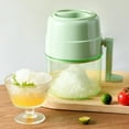 thumbnail image 1 of Manual Ice Crusher Rotary Handle Stainless Steel Blades Summer Slushy Maker Snow Cone Shaved Ice Machine Home Kitchen Bar Essentials, 1 of 7
