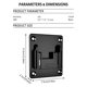 thumbnail image 3 of Muyoka Soporte de montaje de herramientas 5 piezas Soporte de base de batería de herramienta eléctrica de plástico para Makita para Dewalt para Bosch para Milwaukee 14.4-18V Batería de iones de litio Muyoka Hogar, 3 of 7