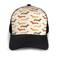 thumbnail image 3 of Yiaed Dachshund Print Baseball Cap Dad Hat Polo Style Plain Blank Adjustable Size, 3 of 5