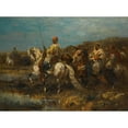 thumbnail image 3 of Adolf Schreyer 14x11 Black Modern Framed Museum Art Print Titled - The Advance, 3 of 5