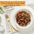 thumbnail image 5 of Jeaker Gold Dinner Fork Set 12 Pieces,Stainless Steel Silverware Table Fork Set ,Dishwasher Safe, 5 of 7